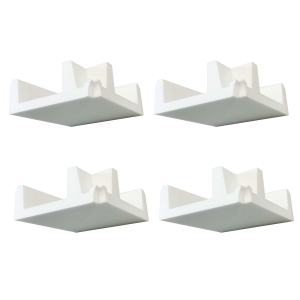 4 Innenecken Stuckleiste Decken Profil für indirekte Beleuchtung Wand OL-46 Weiß